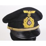 German Nazi kreigsmarine Chaplains cap.