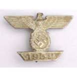German Nazi Bar to the Iron Cross 1st Class, no makers mark