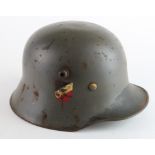 WW2 Transitional Luftwaffe Double Decal M17 Helmet.