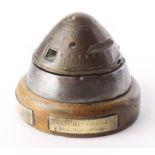 German Fuse - an interesting souvenir "Dopp Z C/9L" Artillery Shell Fuse made into an inkwell and