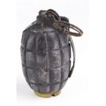WW1 mills no 5 mk 1 hand grenade with 1915 dated brass base plug deactivated.