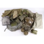 Japanese WW2 uniform and equipment consisting of field service jacket and trousers with shirt all