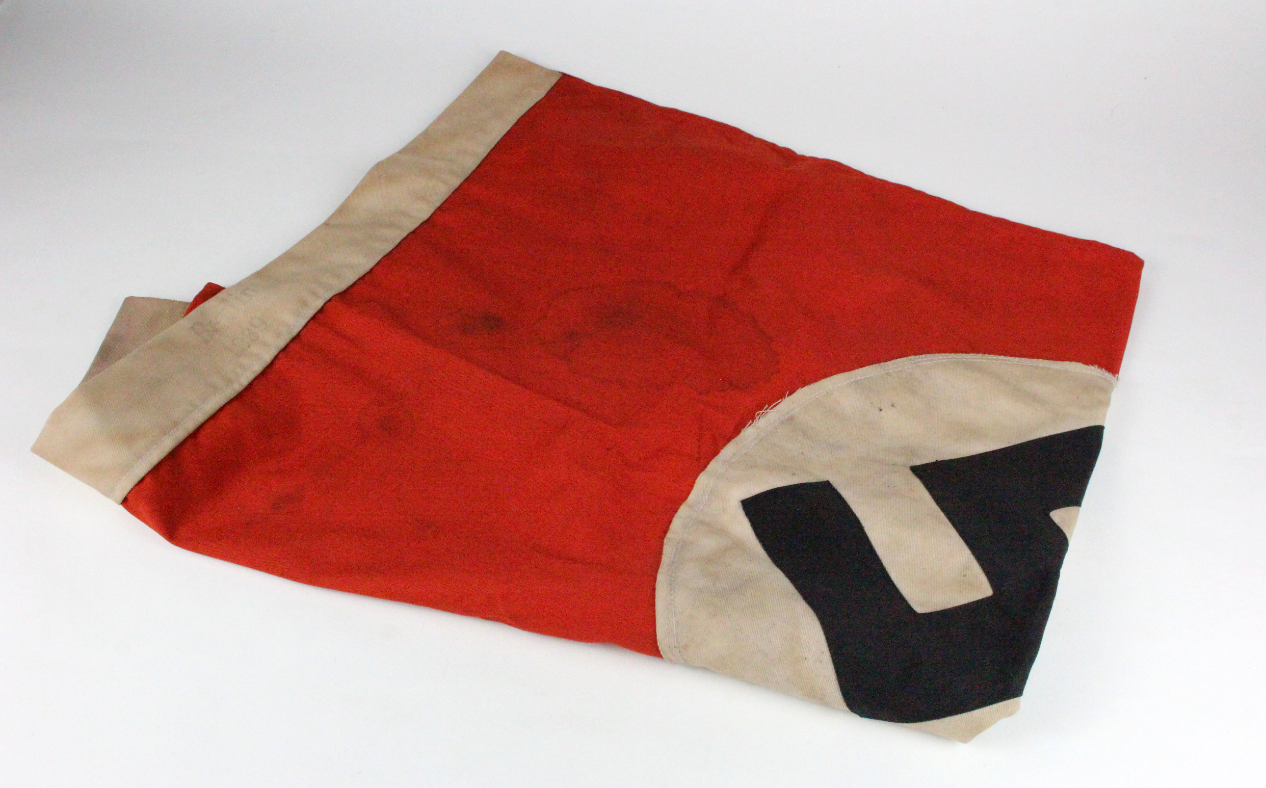 WW2 N.S.D.A.P, 3 Piece Sewn Flag Marked Berlin 1939 90 x 60 cm.