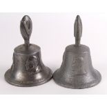 Churchill WW2 commemorative Bells. (2)