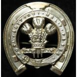 Boer War period, 10th (Prince of Wales's Own Royal) Hussars ?, silver sweetheart badge, hallmarked