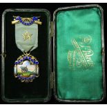 Masonic, WW1 period, Military related silver & enamel Armament Lodge No.3898 Founder's Medal;