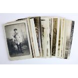 Military selection of WW1 era postcards, nearly all RP's. Nice selection. (approx 30)