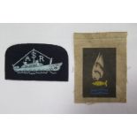 RAF interest an ASR Air Sea Rescue Patch and Goldfish club badge for those rescued at sea, this a