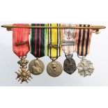 Miniature Belgian Resistance medal group inc Croix de Guerre.