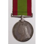 Afghanistan medal 1881, no clasp to 32B/238 Pte W Webb 1st /12th Regiment, comes with medal roll.