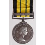 Africa General Service Medal QE2 with Kenya clasp named (22965106 Pte A Lawson B.W.). Medal