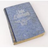 German Hitler Youth song book, named and dated 1943 on inside flyleaf
