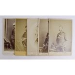 Photos of Victorian Officers, one identified as General Archibald Harenc and amateur cricketer who