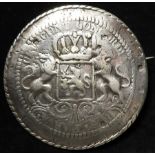 Dutch Armorial silver Badge of Office?, bears Dutch hallmarks for 1854; weighs 31.1gms.
