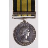 Africa General Service Medal QE2 with Kenya clasp named (22963917 Pte T Duncan B.W.).
