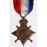 1915 Star to 4668 Pte C F Charman 19-London Regt.