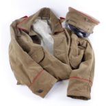 Imperial German WW1 Airforce jacket and cap for tropical / East Africa use. Jacket stamped inside '