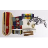 Medal bars 1st Army, North Africa 1942-43, 1943 Bar and various oak leaves and rosettes with