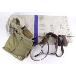 WW1 & WW2 military equipment including webbing kit bag etc. (Buyer collects)