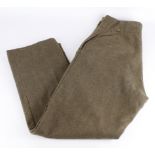 WW2 pair of scarce 1940 pattern battle dress trousers in good condition no moth waist size 30