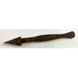 Aerial Flechette dart a heavy hand dropped dart for dropping on troops in trenches & convoys,