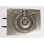 German Nazi SS belt buckle, maker marked