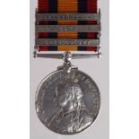 QSA with bars CC/Pa/Dri, named (5994 Pte A Allan Rl. Highldrs), served with 2nd Bn. Edge bump,