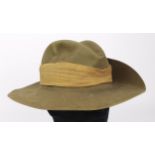 Australian WW2 hat, liner loose, marked 'V.553 1942'. Poor condition