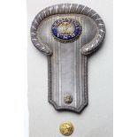 Royal Naval Artillery Volunteers Rare 1873-1887 Bullion Epaulette and Bullion embroidered badge with