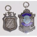 Railway medals (2) both are silver and relate to the Great Western Railway - 1 is for table