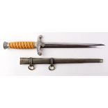 German Army dagger with scabbard, possibly some replacement parts