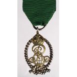 Royal Naval Reserve Decoration EDVII (silver hallmarked for 1909).