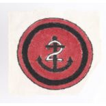 Cloth Badge: No. 2 Area, South East Asia Command (S.E.A.C.) very scarce WW2 printed cloth