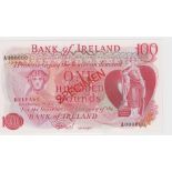 Northern Ireland, Bank of Ireland 100 Pounds not dated, a scarce SPECIMEN note, red diagonal