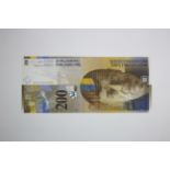 Switzerland 200 Franken dated 2006, serial No. 06F 6093785 (TBB B353c, Pick73c) Uncirculated