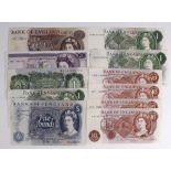Bank of England (11), Page 20 Pounds 5 Pounds & 1 Pound, Fforde 10 Shillings & 1 Pound (2), Hollom