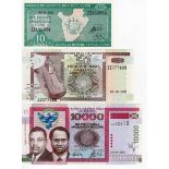 Burundi (3), a set of REPLACEMENT notes with 'Z or ZZ' prefix comprising 10000 Francs dated 25th