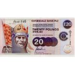 Scotland, Clydesdale Bank 20 Pounds dated 30th September 1997, commemorative note Commonwealth