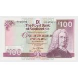 Scotland, Royal Bank of Scotland 100 Pounds dated 23rd March 1994 signed George Mathewson, serial