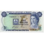 Bermuda 1 Dollar dated 1st September 1979, 'Z/1' prefix REPLACEMENT note serial Z/1 089619 (TBB