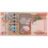 Seychelles 500 Rupees dated 2011, REPLACEMENT note serial ZZ 007227 (TBB B418r, Pick44r) centre