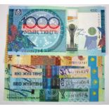 Kazakhstan (5) a collection of REPLACEMENT notes with 'LL' prefix, 2000 Tenge dated 2011 serial LL