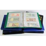 World (600+), collection in 7 x Banknote Albums, with some cheques, spoof notes, hell notes etc,