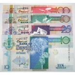 Seychelles (4), a set of REPLACEMENT notes with 'ZZ' prefixes, 100 Rupees, 50 Rupees, 25 Rupees