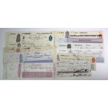 Cheques (11), a bundle of large unnissued GB cheques complete with counterfoils (9) most from 19th