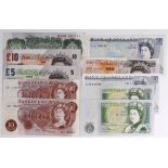 Bank of England (10), Beale 1 Pound, Hollom 10 Shillings, Fforde 10 Shillings, Page 5 Pounds,