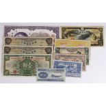 China (10), a good range of high grade notes including Manchukuo 100 Yuan issued 1944 a