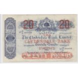 Scotland, Clydesdale Bank 20 Pounds dated 24th November 1937, scarce early date signed Mitchell &