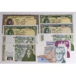 Ireland Republic (9), 5 Pounds dated 1960 Lady Lavery, 1 Pound (3) dated 1947, 1964 & 1976 all