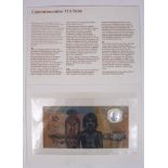 Australia 10 Dollars issued 1988 signed Fraser & Johnston, Commemorative Issue polymer note,